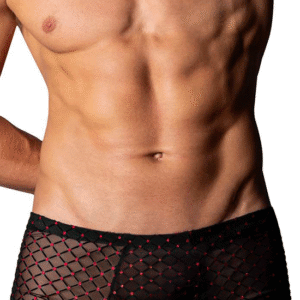 Lingerie-univers short noir transparent
