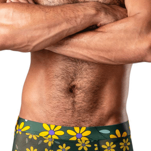 short de lingerie à imprimé marguerite