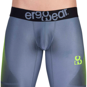 shorts athlétiques gris-vert