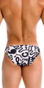 imprimé graffiti Lingerie-univers bikini