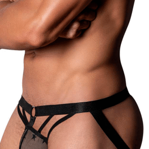 jockstrap étoilé noir