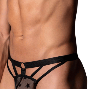 Lingerie-univers Love Star Thong en noir