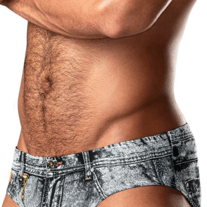 bikini denim imprimé