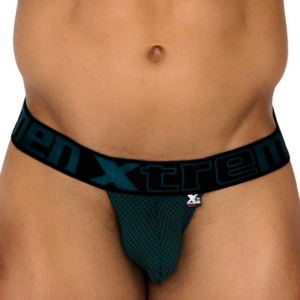 Lingerie-univers Mesh Thongs Green