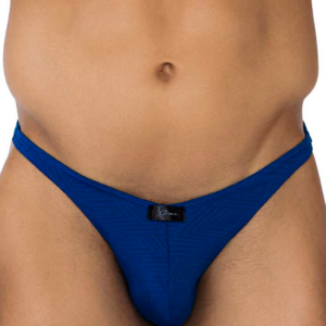 thongs jacquard bleu royal