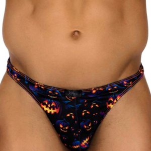 thong imprimé citrouilles