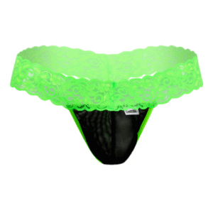 tanga Lingerie-univers vert séduisant
