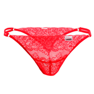 string dentelle rouge