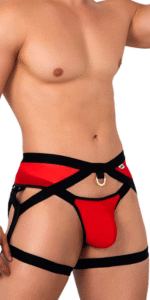 jockstrap avec porte-jarretelles