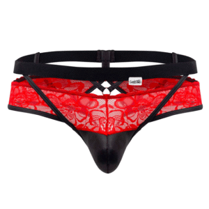 jockstrap dentelle rouge