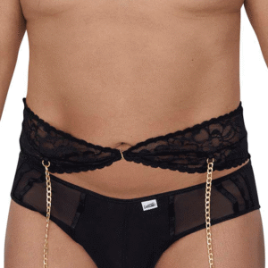 Garter Briefs noir sensuel
