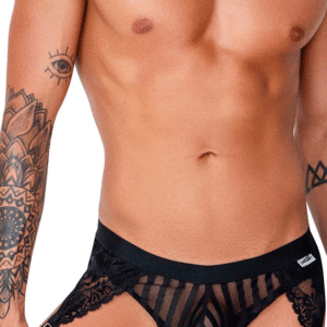 string porte-jarretelles Lingerie-univers noir