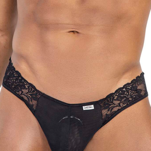 Lingerie-univers thongs dentelle noir