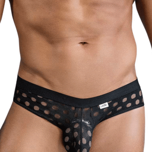 Lingerie-univers 99855 polka mesh briefs noir