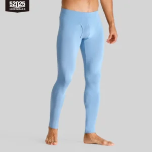 Collant Thermique Homme Coton – bleu ciel