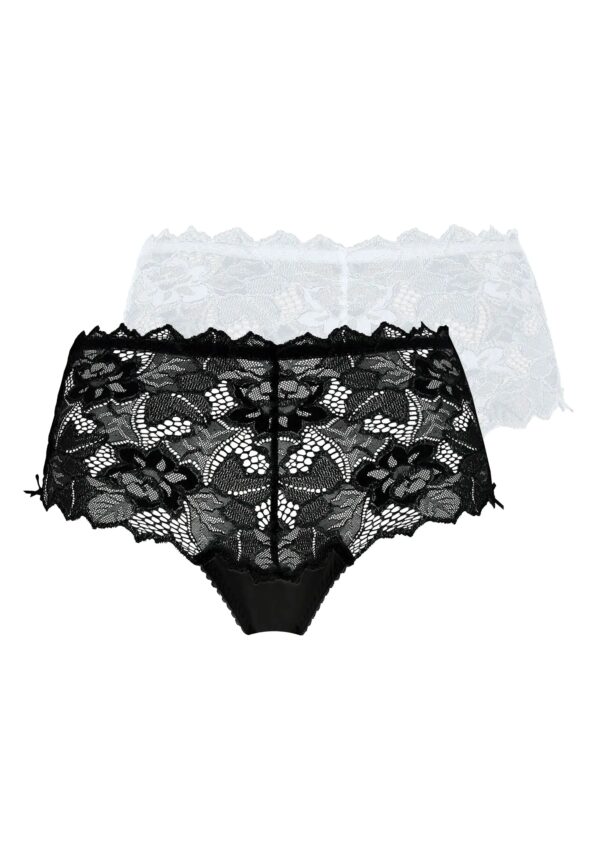 culottes Arum noir et blanc