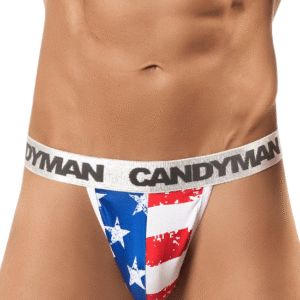 Lingerie-univers Thong patriotique multicolore