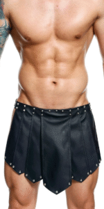 jupe noire détails métalliques