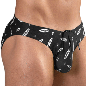 Lingerie-univers swim brief noir blanc