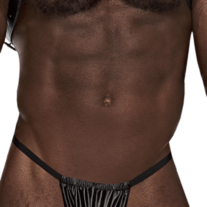 harness en cuir noir