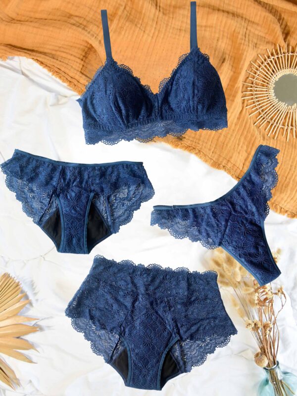 soutien-gorge dentelle bleue