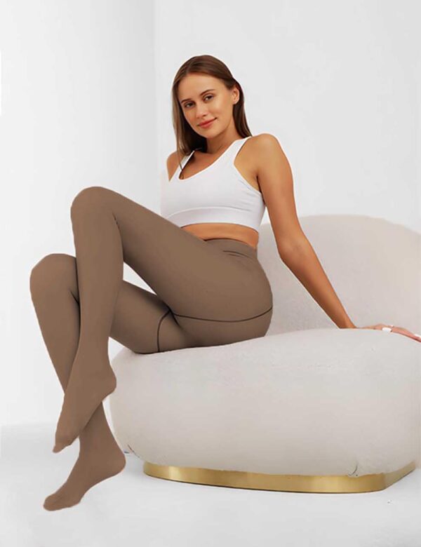 collant marron polaire