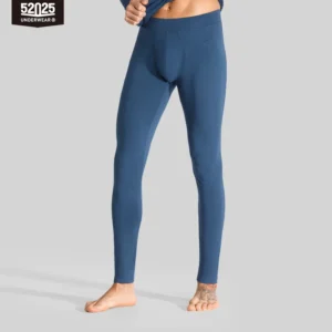 Collant Thermique Homme Coton – Bleu marine