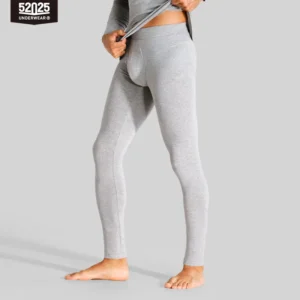 Collant Thermique Homme Coton – gris clair
