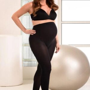 collant de grossesse noir élégant