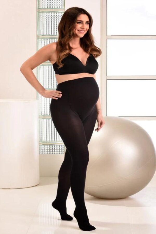 collant de grossesse noir élégant