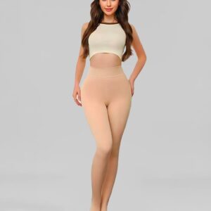 collant polaire beige