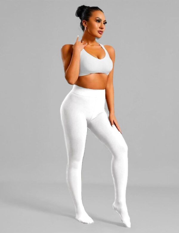 collant polaire blanc