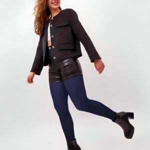 collant polaire bleu marine