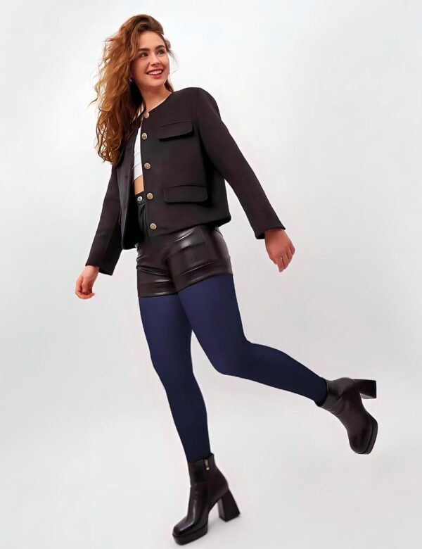 collant polaire bleu marine