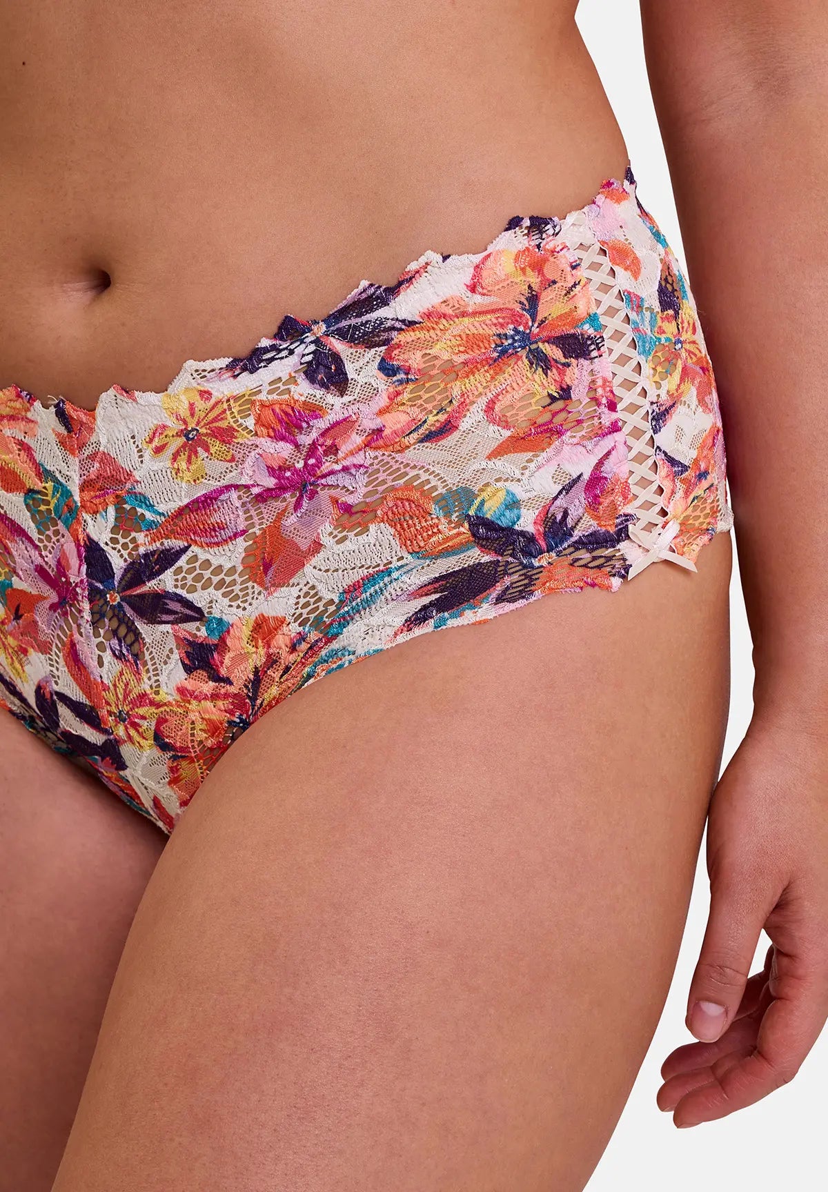 culotte taille haute fleurs