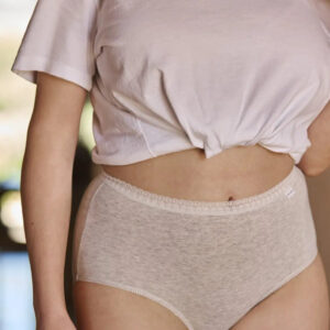 culotte classique coton gris chiné