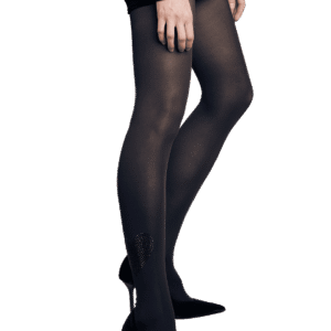 collant coeur noir