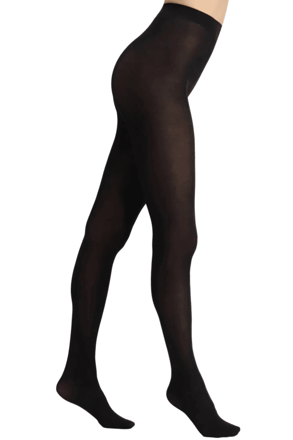 Collant Opaque Noir Micro Modal