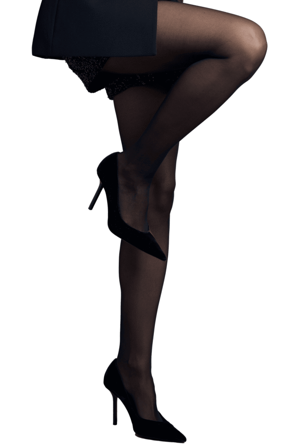collant opaque mat noir