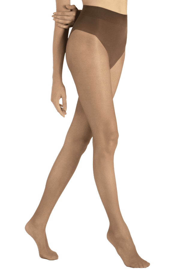 collant nude satiné ventre plat