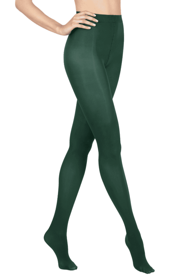 collant opaque vert forêt