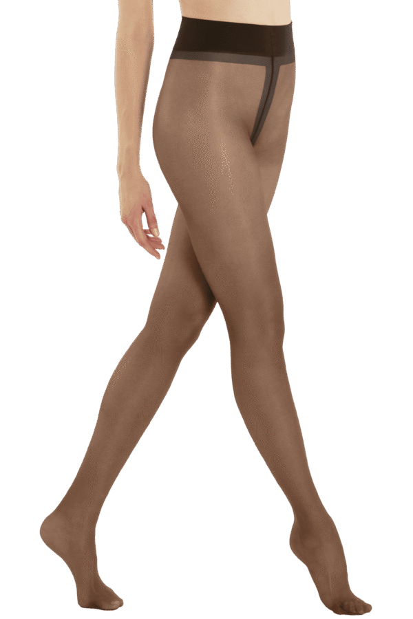 collant transparent satiné