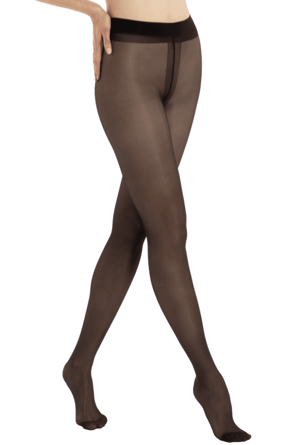 collant semi-opaque satiné nearly black