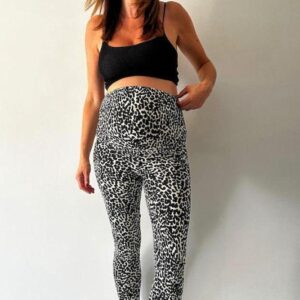 legging grossesse léopard
