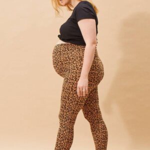 legging grossesse léopard coton bio