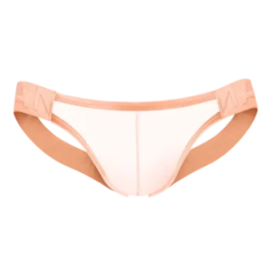Lingerie transparente homme - fine et sexy Orange