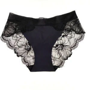 Lingerie Saint Valentin - Culotte Dentelle Sans Couture bleu