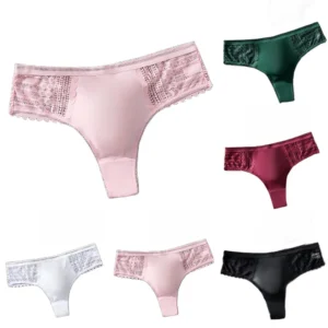 Lingerie transparente homme - tanga en dentelle