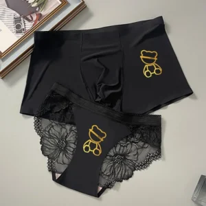 Ensemble Culottes Couple Imprimé – cadeau de Saint Valentin