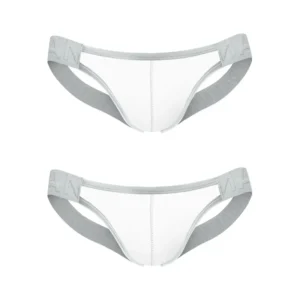 Lingerie transparente homme - fine et sexy lot de 2 gris